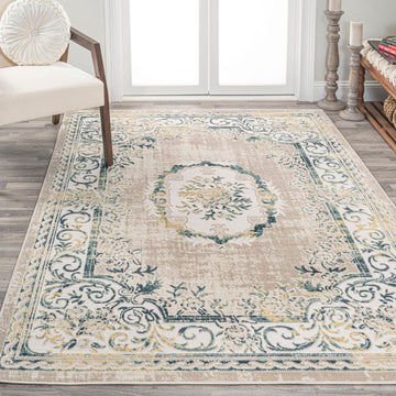 Rosalia Cottage Medallion Area Rug